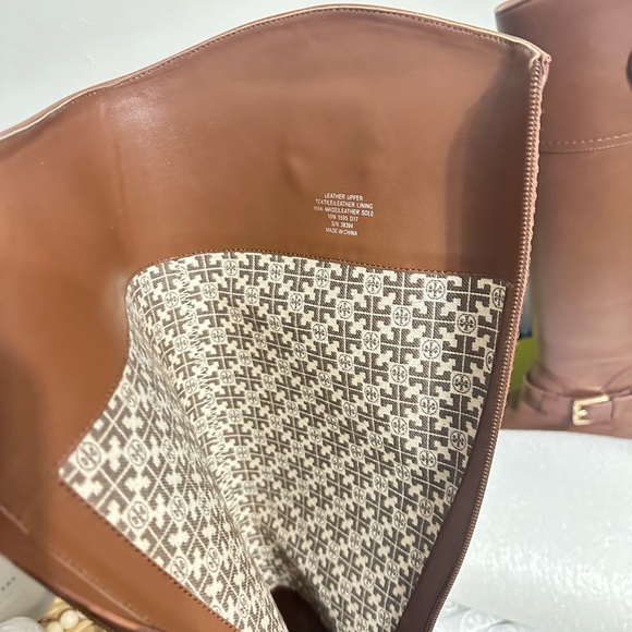 Tory Burch Brown Leather Riding Boots - Picture 10 of 12